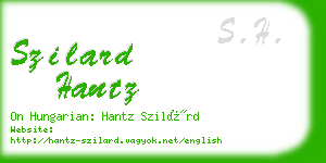 szilard hantz business card